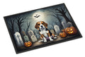 Beagle Spooky Halloween Doormat Indoor Outdoor 18H X 27W Front Door Mat Rugs for Entryway, Non Slip Washable