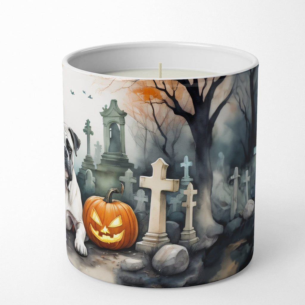 Boxer Spooky Halloween Decorative Soy Candle Nature Soy Wax Essential Oil Home Decor Ideal for Bedroom Kitchen Bath Office Gift, 10 oz