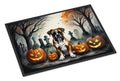 Boxer Spooky Halloween Doormat Indoor Outdoor 24H X 36W Front Door Mat Rugs for Entryway, Non Slip Washable Low Pile,