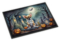 Chihuahua Spooky Halloween Doormat Indoor Outdoor 18H X 27W Front Door Mat Rugs for Entryway, Non Slip Washable