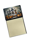 Calacas Skeletons Spooky Halloween Watercolor Sticky Note Holder Refillable Dispenser Desk Accessory 3x3 Pad Gift