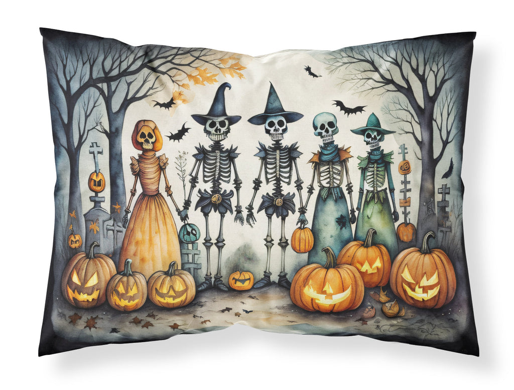 Calacas Skeletons Spooky Halloween Standard Pillowcase Lightweight Super Soft Easy Care Decorative Artwork Pillowcase, Standard