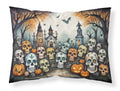 Calaveras Sugar Skulls Spooky Halloween Standard Pillowcase Lightweight Super Soft Easy Care Decorative Artwork Pillowcase, Standard