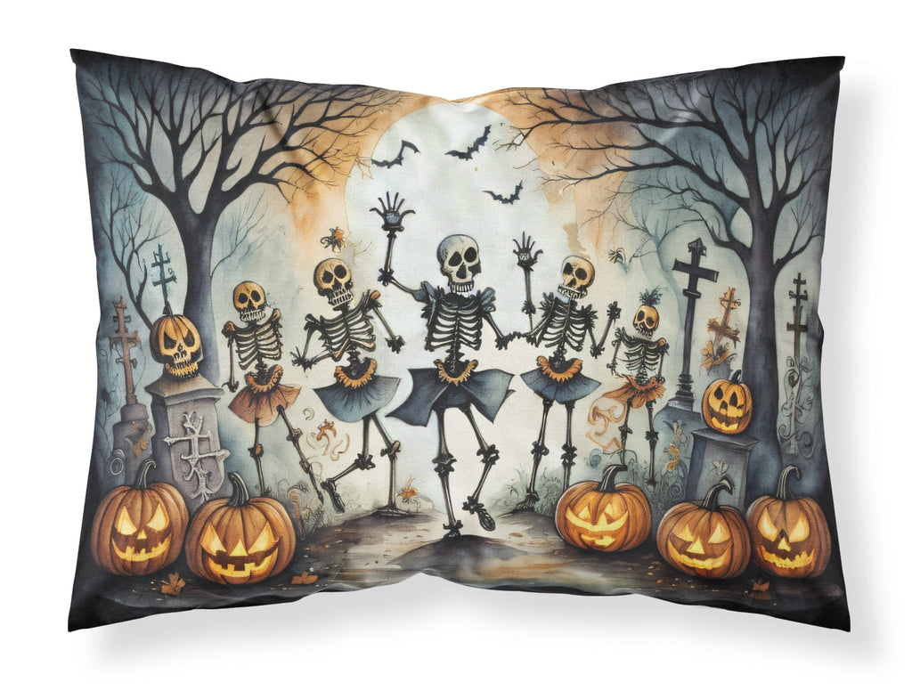 Dancing Skeletons Spooky Halloween Standard Pillowcase Lightweight Super Soft Easy Care Decorative Artwork Pillowcase, Standard