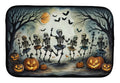 Dancing Skeletons Spooky Halloween Dish Drying Mat Absorbent Dish Drying Mat Pad for Kitchen Counter Dish Drainer Mat for Countertop, 14 x 21", Multicolor