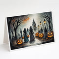 Vampires Spooky Halloween Greeting Cards Pack of 8 Blank Cards with Envelopes Whimsical A7 Size 5x7