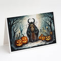 Krampus The Christmas Demon Spooky Halloween Greeting Cards Pack of 8 Blank Cards with Envelopes Whimsical A7 Size 5x7