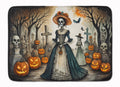 La Catrina Skeleton Spooky Halloween Memory Foam Kitchen Mat Machine Washable Anti-Fatigue Cushion Comfort Bath or Kitchen Rug