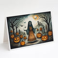 La Llorona Skeleton Spooky Halloween Greeting Cards Pack of 8 Blank Cards with Envelopes Whimsical A7 Size 5x7
