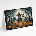 La Llorona Skeleton Spooky Halloween Greeting Cards Pack of 8 Blank Cards with Envelopes Whimsical A7 Size 5x7