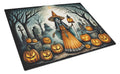 La Llorona Skeleton Spooky Halloween Cutting Board Tempered Glass Kitchen Cutting Surface, Heat Resistant Chopping, Non-Slip Feet, Food Prep & Serving