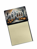 Mariachi Skeleton Band Spooky Halloween Watercolor Sticky Note Holder Refillable Dispenser Desk Accessory 3x3 Pad Gift