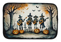 Mariachi Skeleton Band Spooky Halloween Dish Drying Mat Absorbent Dish Drying Mat Pad for Kitchen Counter Dish Drainer Mat for Countertop, 14 x 21", Multicolor