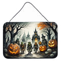 Orcs Spooky Halloween Wall or Door Hanging Prints Aluminum Metal Sign Kitchen Wall Bar Bathroom Plaque Home Decor, 8HX12W, Multicolor