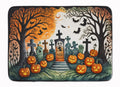 Papel Picado Skeletons Spooky Halloween Memory Foam Kitchen Mat Machine Washable Anti-Fatigue Cushion Comfort Bath or Kitchen Rug