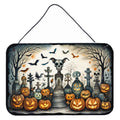 Pet Cemetery Spooky Halloween Wall or Door Hanging Prints Aluminum Metal Sign Kitchen Wall Bar Bathroom Plaque Home Decor, 8HX12W, Multicolor