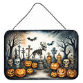 Pet Cemetery Spooky Halloween Wall or Door Hanging Prints Aluminum Metal Sign Kitchen Wall Bar Bathroom Plaque Home Decor, 8HX12W, Multicolor