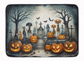 Pet Cemetery Spooky Halloween Memory Foam Kitchen Mat Machine Washable Anti-Fatigue Cushion Comfort Bath or Kitchen Rug