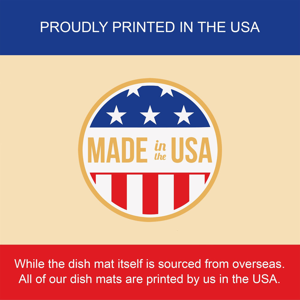 Skeleton Spooky Halloween Dish Drying Mat Absorbent Dish Drying Mat Pad for Kitchen Counter Dish Drainer Mat for Countertop, 14 x 21", Multicolor