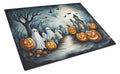 Ghosts Spooky Halloween Cutting Board Tempered Glass Kitchen Cutting Surface, Heat Resistant Chopping, Non-Slip Feet, Food Prep & Serving