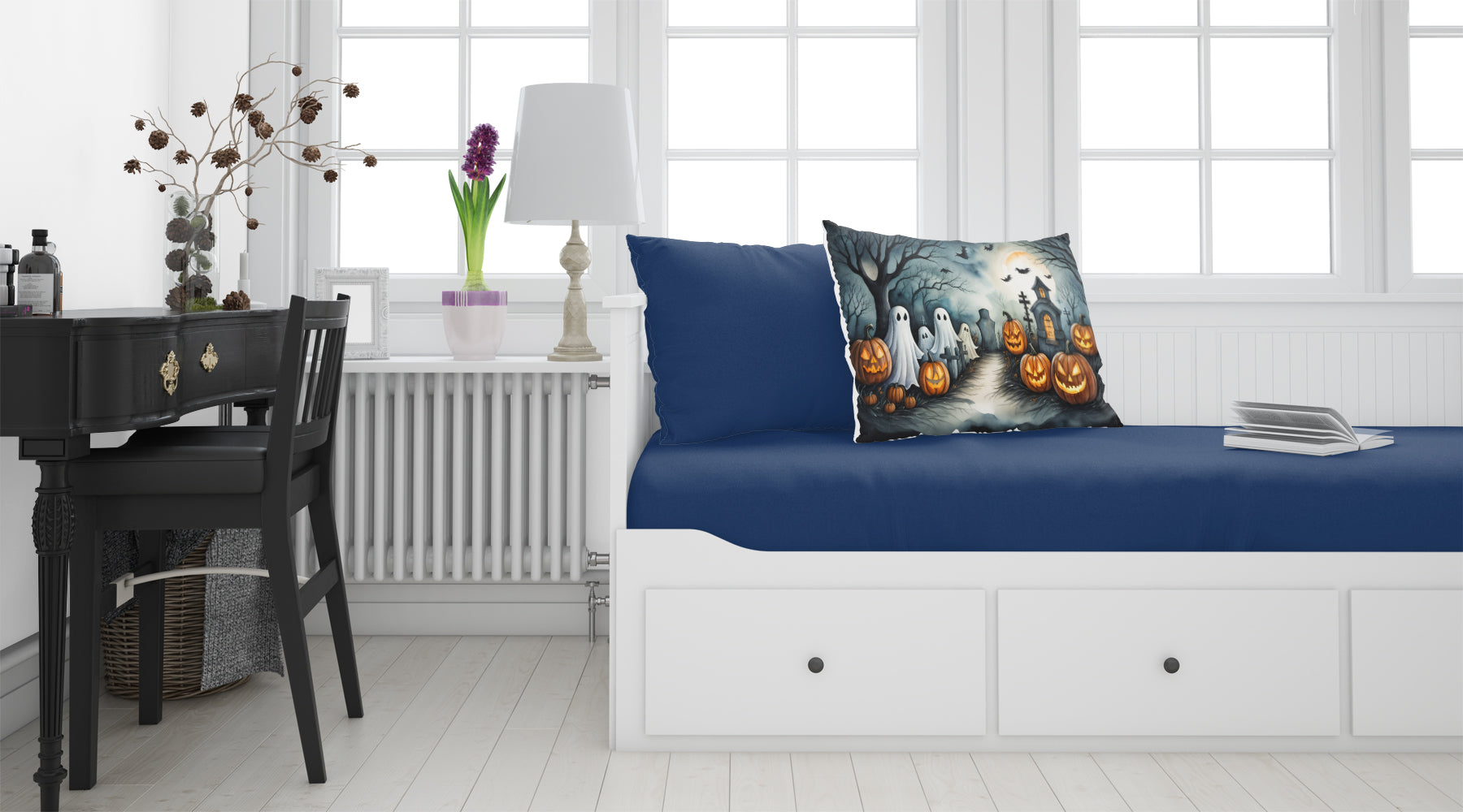 Ghosts Spooky Halloween Standard Pillowcase Lightweight Super Soft Easy Care Decorative Artwork Pillowcase, Standard