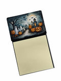 Ghosts Spooky Halloween Watercolor Sticky Note Holder Refillable Dispenser Desk Accessory 3x3 Pad Gift