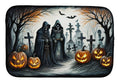 The Grim Reaper Spooky Halloween Dish Drying Mat Absorbent Dish Drying Mat Pad for Kitchen Counter Dish Drainer Mat for Countertop, 14 x 21", Multicolor