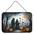 The Grim Reaper Spooky Halloween Wall or Door Hanging Prints Aluminum Metal Sign Kitchen Wall Bar Bathroom Plaque Home Decor, 8HX12W, Multicolor