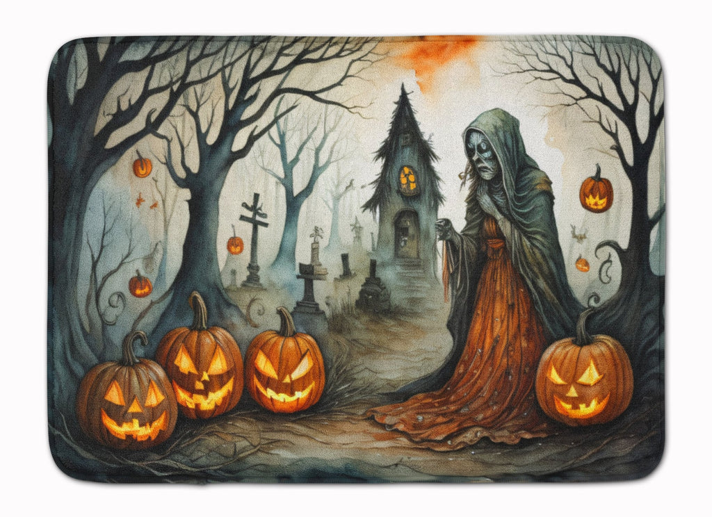 The Weeping Woman Spooky Halloween Memory Foam Kitchen Mat Machine Washable Anti-Fatigue Cushion Comfort Bath or Kitchen Rug