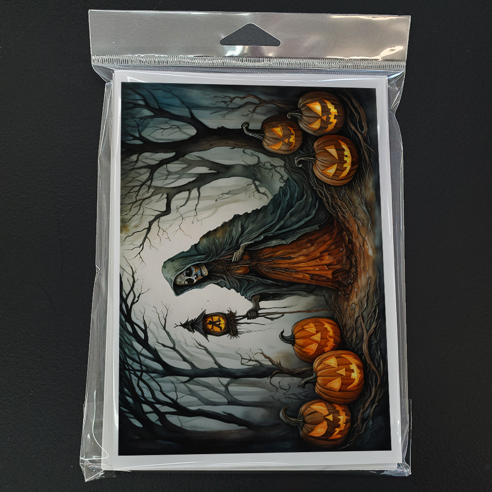 The Weeping Woman Spooky Halloween Greeting Cards Pack of 8 Blank Cards with Envelopes Whimsical A7 Size 5x7