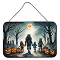 Werewolves Spooky Halloween Wall or Door Hanging Prints Aluminum Metal Sign Kitchen Wall Bar Bathroom Plaque Home Decor, 8HX12W, Multicolor