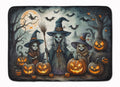 Witches Spooky Halloween Memory Foam Kitchen Mat Machine Washable Anti-Fatigue Cushion Comfort Bath or Kitchen Rug