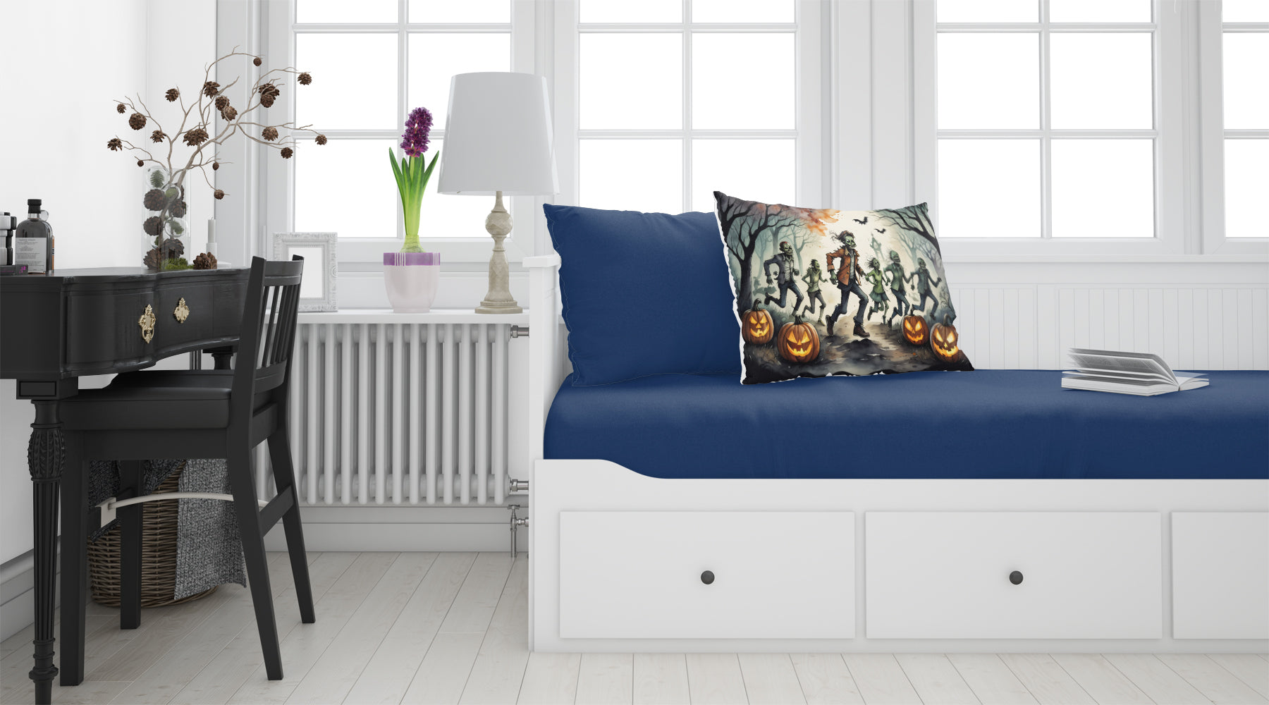 Zombies Spooky Halloween Standard Pillowcase Lightweight Super Soft Easy Care Decorative Artwork Pillowcase, Standard