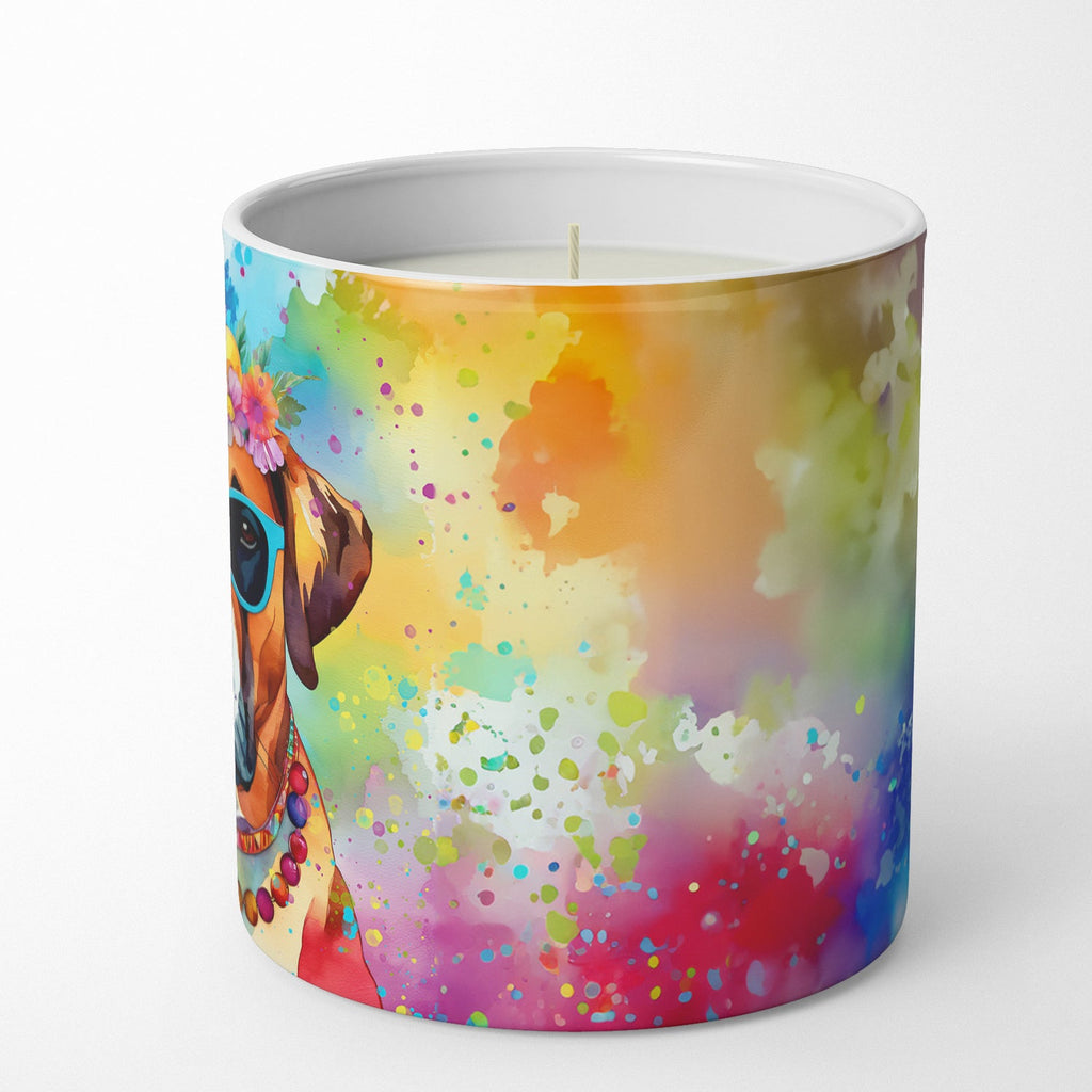 Boxer Hippie Dawg Decorative Soy Candle Nature Soy Wax Essential Oil Home Decor Ideal for Bedroom Kitchen Bath Office Gift, 10 oz