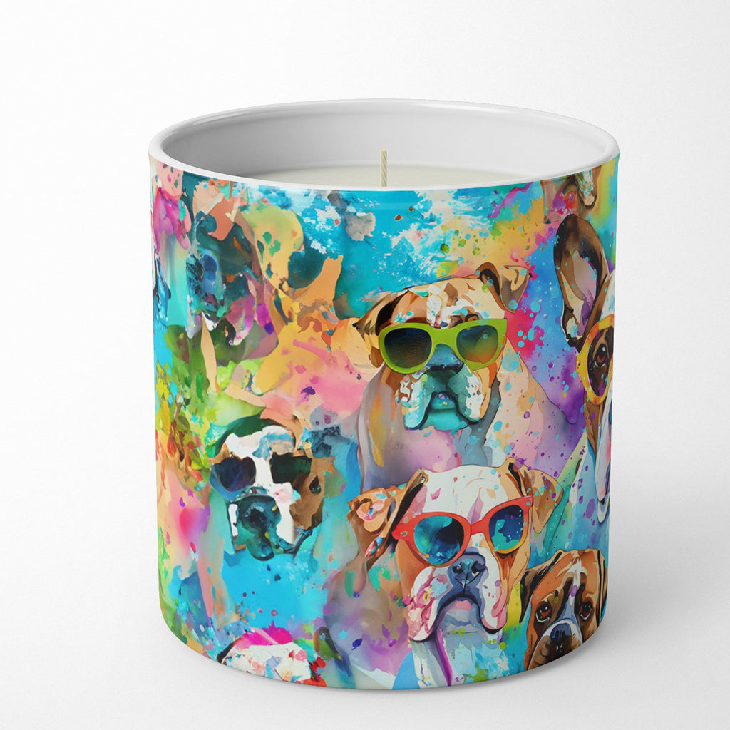 Boxer Hippie Dawg Decorative Soy Candle Nature Soy Wax Essential Oil Home Decor Ideal for Bedroom Kitchen Bath Office Gift, 10 oz