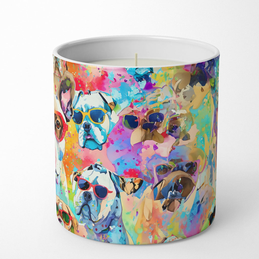 Boxer Hippie Dawg Decorative Soy Candle Nature Soy Wax Essential Oil Home Decor Ideal for Bedroom Kitchen Bath Office Gift, 10 oz