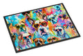 Boxer Hippie Dawg Doormat Indoor Outdoor 18H X 27W Front Door Mat Rugs for Entryway, Non Slip Washable