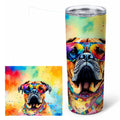 Bullmastiff 20 oz Skinny Tumbler with Lid and Straw
