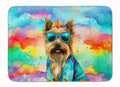 Cairn Terrier Hippie Dawg Memory Foam Kitchen Mat Machine Washable Anti-Fatigue Cushion Comfort Bath or Kitchen Rug