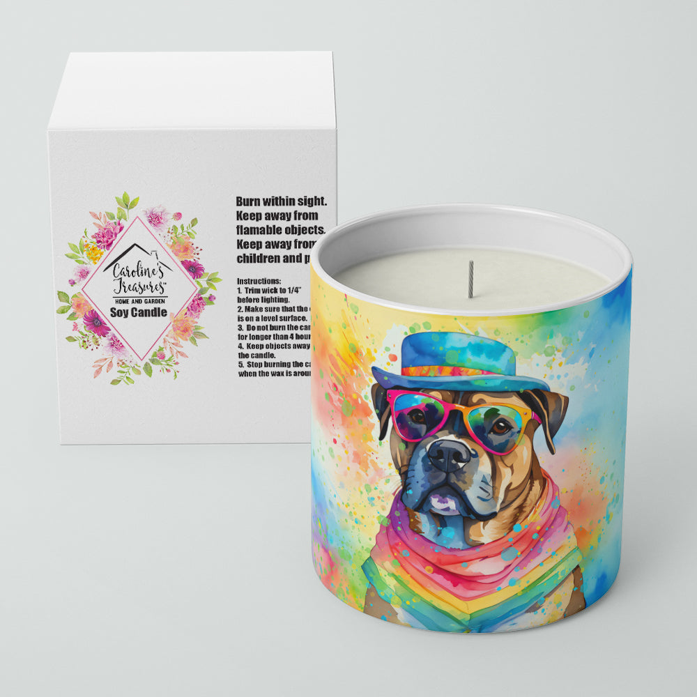 Cane Corso Hippie Dawg Decorative Soy Candle Nature Soy Wax Essential Oil Home Decor Ideal for Bedroom Kitchen Bath Office Gift, 10 oz