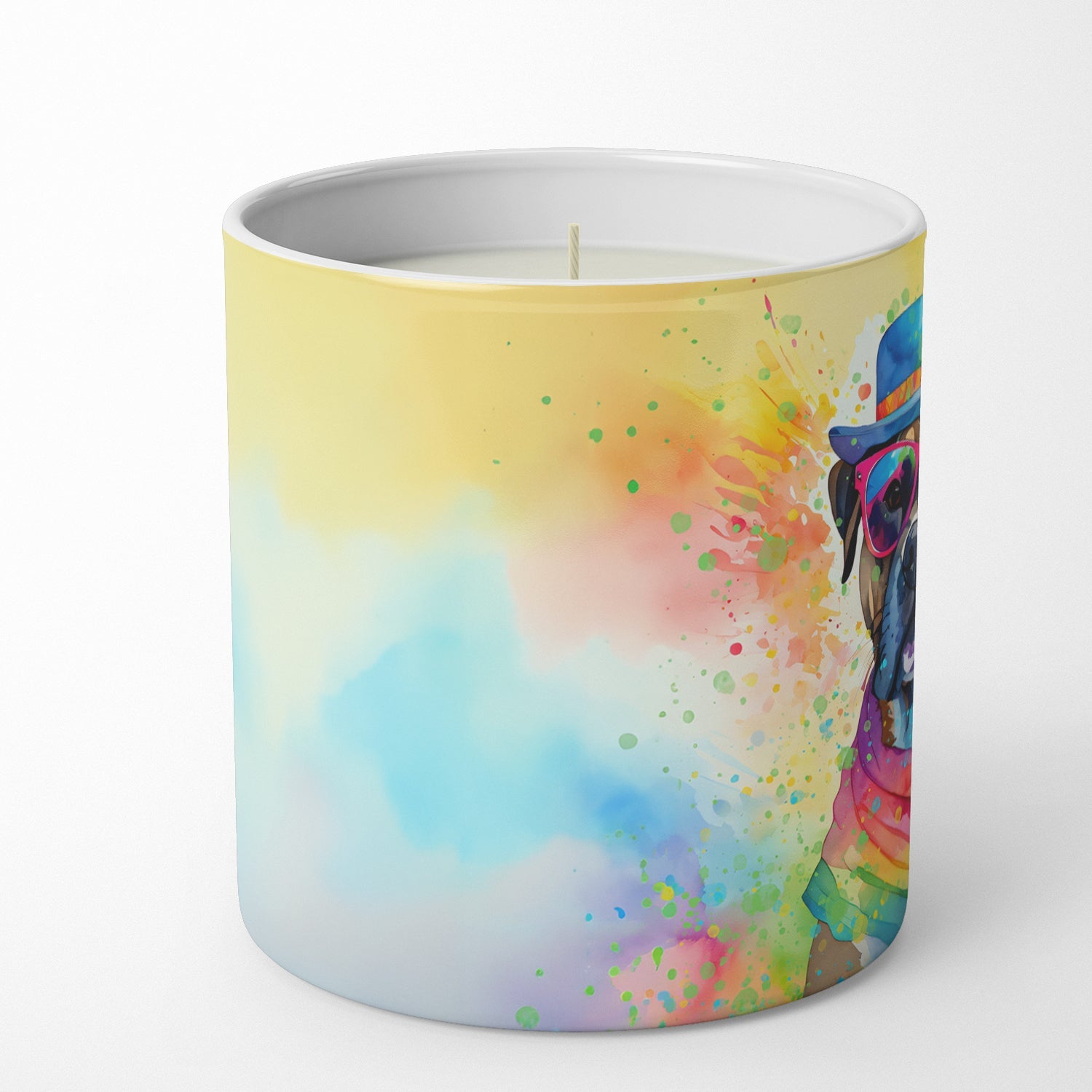 Cane Corso Hippie Dawg Decorative Soy Candle Nature Soy Wax Essential Oil Home Decor Ideal for Bedroom Kitchen Bath Office Gift, 10 oz