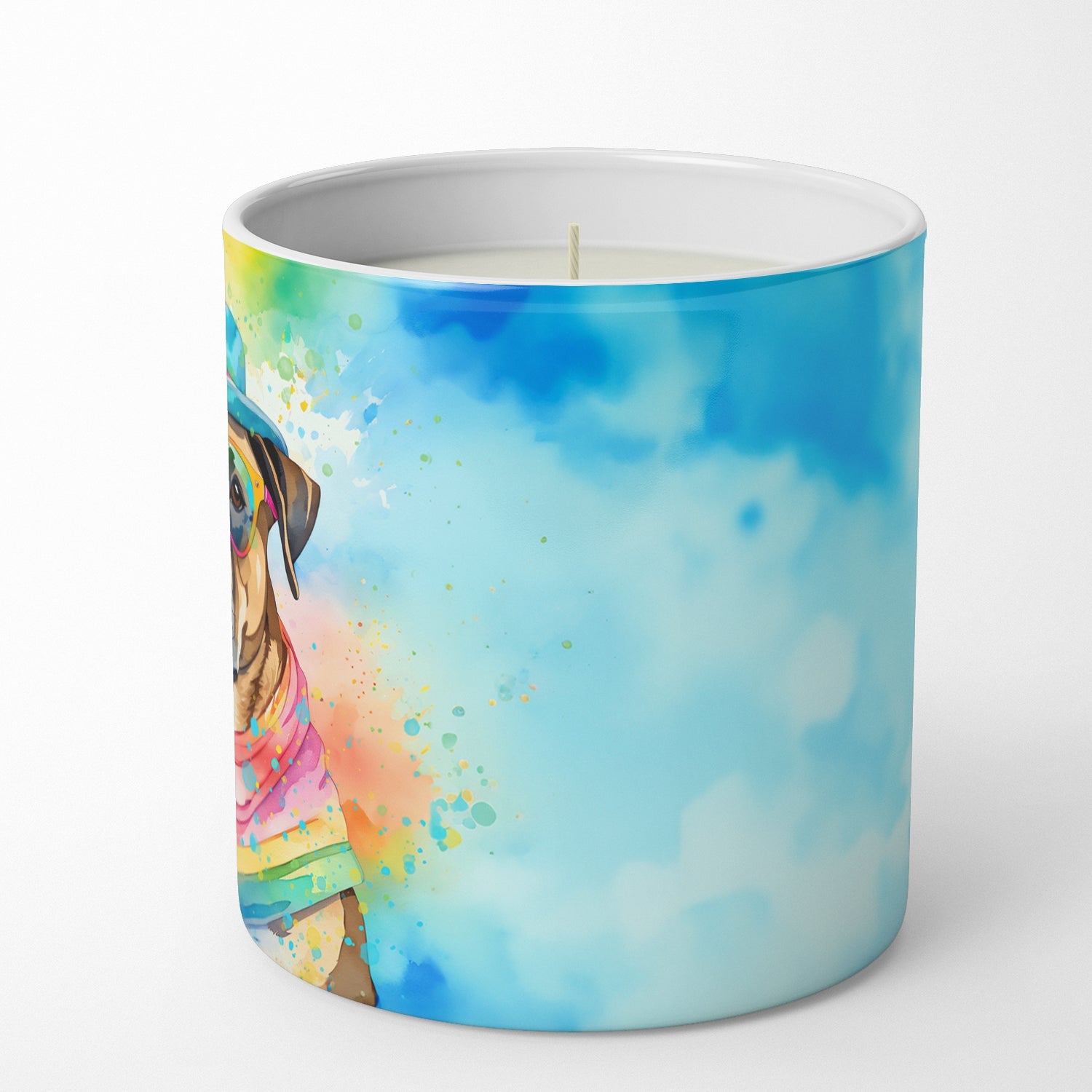 Cane Corso Hippie Dawg Decorative Soy Candle Nature Soy Wax Essential Oil Home Decor Ideal for Bedroom Kitchen Bath Office Gift, 10 oz