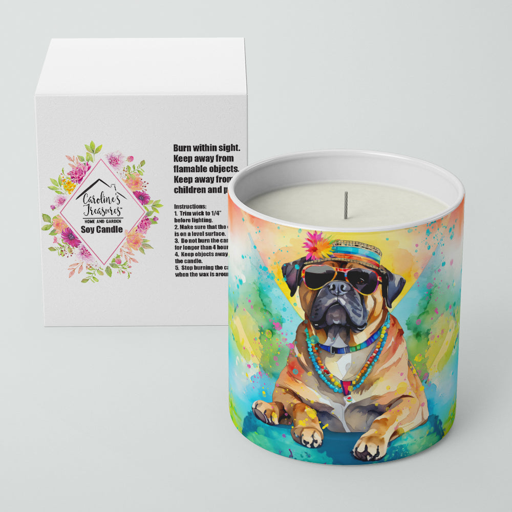 Cane Corso Hippie Dawg Decorative Soy Candle Nature Soy Wax Essential Oil Home Decor Ideal for Bedroom Kitchen Bath Office Gift, 10 oz