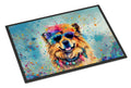 Chow Chow Hippie Dawg Doormat Indoor Outdoor 18H X 27W Front Door Mat Rugs for Entryway, Non Slip Washable