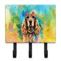 Cocker Spaniel Hippie Dawg Leash or Key Holder Wall Hooks, Coat Rack Wall Mount, for Hanging Keys, Towels, Aprons, Leashes
