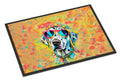Dalmatian Hippie Dawg Doormat Indoor Outdoor 18H X 27W Front Door Mat Rugs for Entryway, Non Slip Washable
