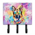 German Shepherd Hippie Dawg Leash or Key Holder Wall Hooks, Coat Rack Wall Mount, for Hanging Keys, Towels, Aprons, Leashes