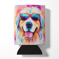 Great Pyrenees Hippie Dawg Can or Bottle Hugger Cooler Sleeve for Standard 12 oz Cans, Insulated Foam Beer & Soda Can Hugger Reusable