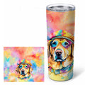 Yellow Labrador Hippie Dawg Stainless Steel Skinny Tumbler 20 oz Vacuum Double Walled Reusable Insulated Travel Cup