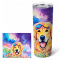 Yellow Labrador Hippie Dawg Stainless Steel Skinny Tumbler 20 oz Vacuum Double Walled Reusable Insulated Travel Cup